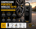 Compressore Portatile Wireless 150 PSI per Auto, Moto, Bici e Palloni